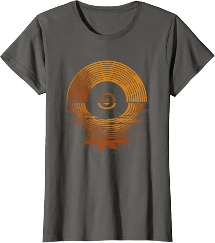Vista 6 de Vinyl LP Records - Camiseta de vinilo Sunset Negro