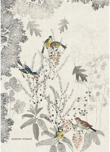 Vista 8 de Garnier-Thiebaut, Giardino, Bleu Toalla de cocina, mezcla de algodón/lino