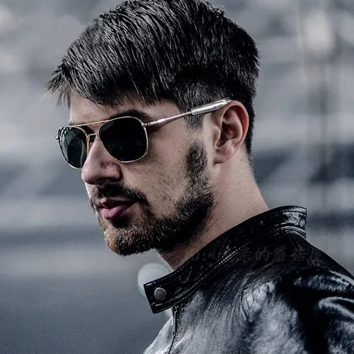 Vista 3 de RCXKOOM Mens Aviator Sunglasses American Army Military Pilot Polarized Sunglasses Bayonet Temples