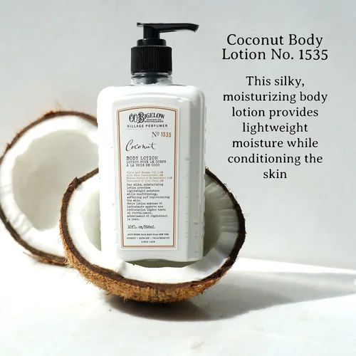 Vista 8 de C.O. Bigelow Coconut Apothecary Duo - Juego de regalo para el cuidado de la piel, gel de baño y loción corporal, jabón líquido y loción hidratante
