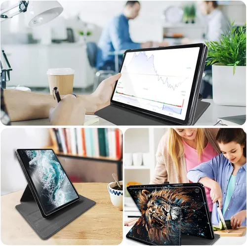 Vista 7 de Funda para iPad de 10.2 / iPad de 9ª generación 2021/iPad de 8ª generación 2020/iPad de 7ª generación 2019, rotación de 360 grados + encendido