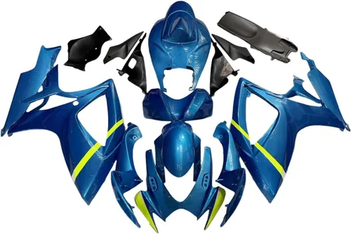 Vista 17 de Kit de Carenado Verde Militar de Inyección ABS Apto para 2006 2007 Suzuki GSXR600 GSXR750 K6 06 07 GSX-R600 GSX-R750 2006-2007 Conjunto