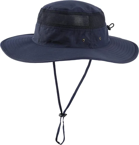Vista 22 de Home Prefer Sombrero de sol UPF 50+ para hombre, ala ancha, protección UV, sombrero para hombre y mujer, playa, safari, jardinería, golf, pesca