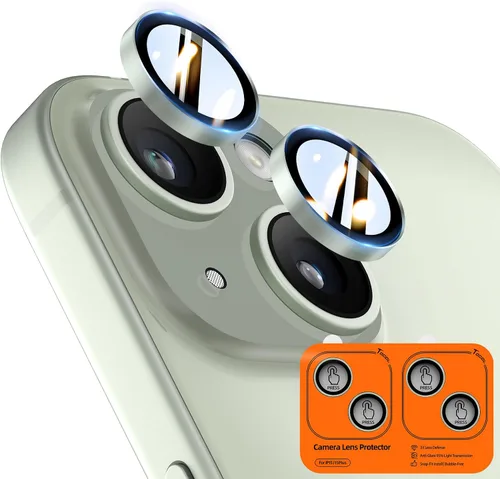 Vista 41 de TOCOL Protector de lente de cámara para iPhone 13 / iPhone 13 Mini vidrio templado HD individual resistente a los arañazos, accesorios compatibles