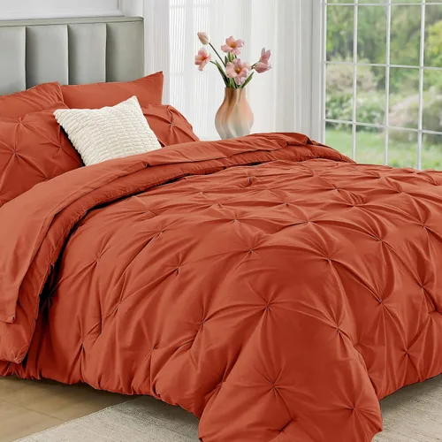 Vista 38 de JOLLYVOGUE Juego de edredón tamaño individual de 5 piezas – Juego de ropa de cama tamaño individual en una bolsa para todas las estaciones
