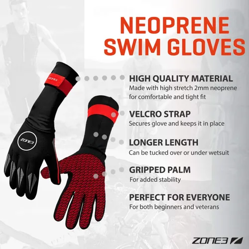 Vista 3 de ZONE3 Guantes de natación de neopreno