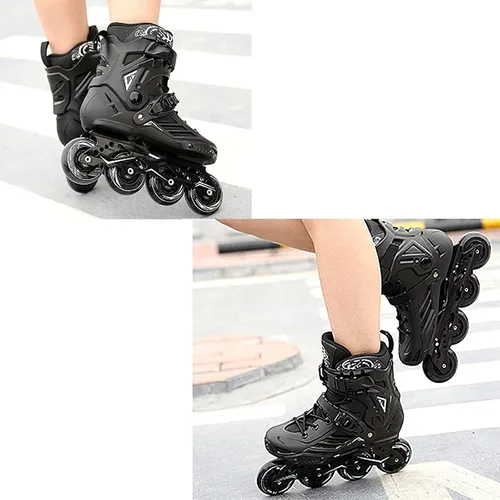Vista 3 de Patines en línea para adultos para hombres y mujeres, patines en línea para adultos, patines de fitness para mujeres y hombres, patines