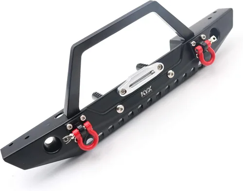 Vista 6 de KYX Parachoques delantero de metal Racing para Traxxas Trx4 Redcat Gen8 Scout II