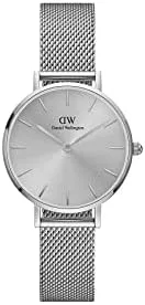 Vista 6 de Daniel Wellington Reloj Petite Sterling, pulsera de malla de plata