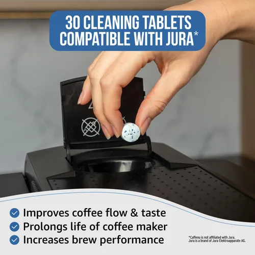Vista 3 de Caffenu Tabletas de limpieza compatibles con Jura, limpiador de café