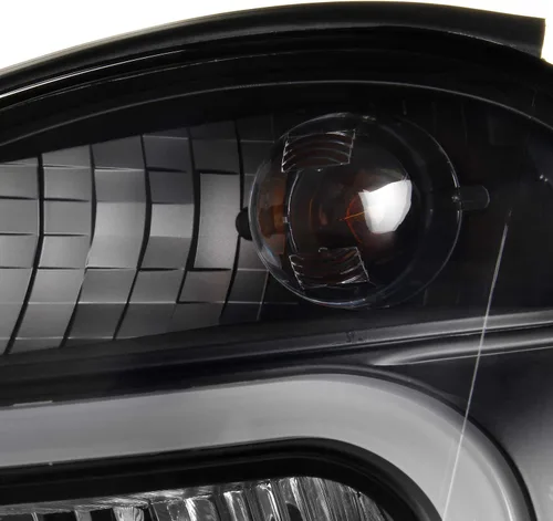 Vista 6 de AKKON - Para Subaru Impreza Outback 2002 2003/RS/TS/WRX (tipo halógeno) LED DRL Negro Faros Par