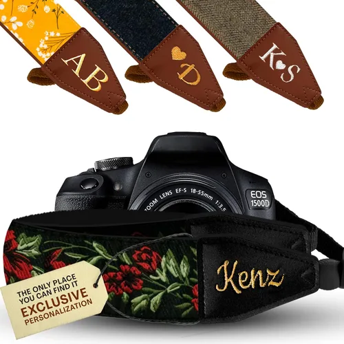 Vista 10 de Art Tribute Camera Strap for All DSLR and Mirrorless Cameras. Photographers Strap Neck, Shoulder & Crossbody Camera Strap