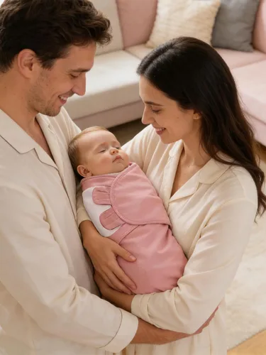 Vista 6 de Manta envolvente para recién nacido de 0 a 3 meses (paquete de 3) – Saco de dormir ajustable para bebé, 100% algodón antisobresalto, suave