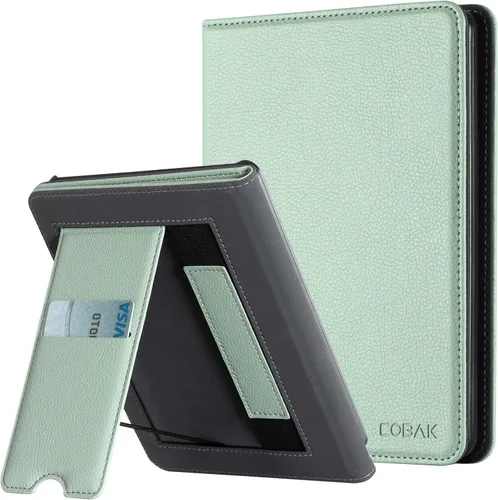 Vista 56 de CoBak Funda con soporte para Kindle Paperwhite - Funda de piel sintética duradera con función de apagado y encendido automático, ranura