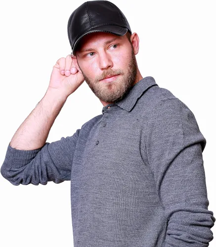 Vista 3 de HATSQUARE Gorra de béisbol unisex de cuero genuino