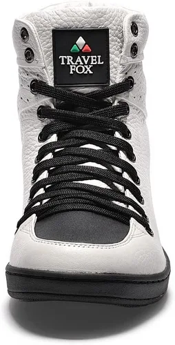 Vista 3 de TRAVEL FOX Unisex Clásico 900 Nappa Cuero Puntera Redonda con Cordones Altas Tops
