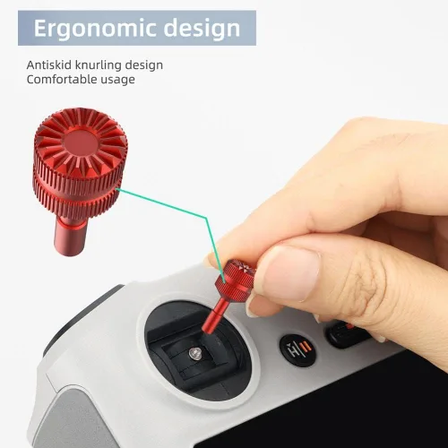 Vista 7 de 2 unids/set Mini 3 PRO Drone Control remoto Joystick Thumb Rocker Stick Protector Rod para DJI Mini3 PRO Controlador Accesorios (oro, 1 par)