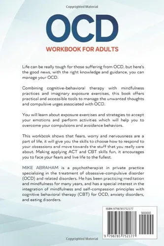 Vista 2 de OCD WORKBOOK FOR ADULTS WORKBOOK FOR MANAGING OCD USING COGNITIVE BEHAVIORAL THERAPY, EXPOSURE THERAPY, MINDFULNESS AND ACT