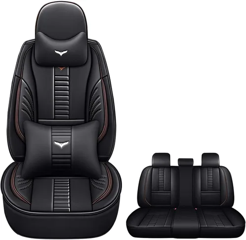 Vista 18 de Fundas de asiento delantero automático para Volvo 1999-2025 95% modelos, protección de banco frontal 3D compatible con bolsa de aire lateral línea