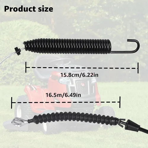 Vista 4 de Cable de compromiso de hoja 946-05124A para cortacésped Troy-Bilt MTD Craftsman 746-05124A - Cable de acoplamiento de cubierta para cortacésped