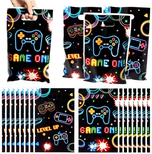 Vista 24 de Bolsa de Regalo para Primera Fiesta de Cumpleaños Oso 50Pcs Bolsas de Dulces y Regalos con Oso Marrón Dulces y Golosinas para Fiesta Temática Oso