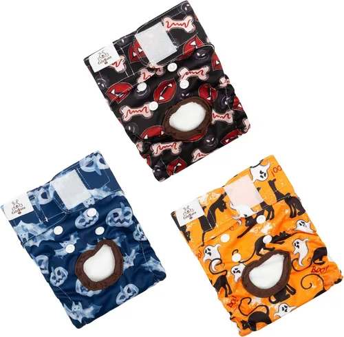 Vista 36 de CuteBone - Pañales para perras, paquete de 3 unidades para perritos, talla XS, D14XS