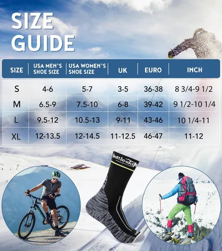 Vista 6 de Calcetines impermeables, perfectos para deportes, escalada, esquí, kayak, pesca, senderismo