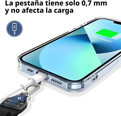 Vista 4 de CACOE Cordón para Teléfono 2 Piezas Correa Ajustable para el Cuello, 4 Piezas Parches, Cordones para Teléfono de Poliéster Multifuncionales