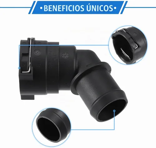 Vista 3 de Conector de manguera de refrigerante del motor, manguera inferior, conector rápido de agua compatible con Acura TSX 2004-2014, plástico duradero