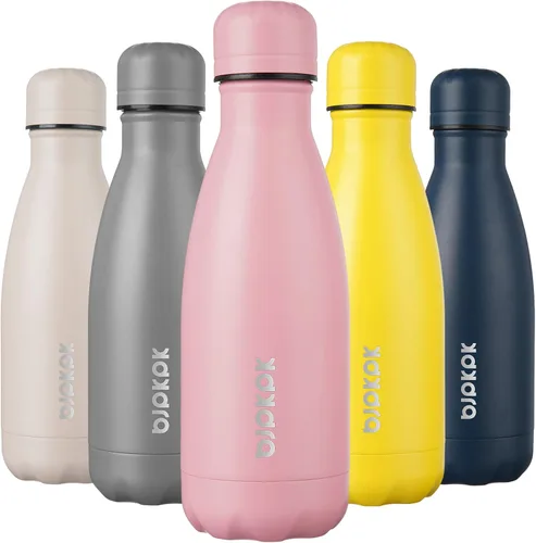 Vista 122 de [Usado] BJPKPK Botella de agua pequeña aislada de 12 onzas, frasco a prueba de A-azul