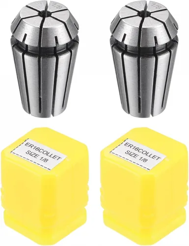 Vista 11 de uxcell ER16 Spring Collet, 1/4" Chuck para máquina de grabado CNC Torno Fresado 2pcs