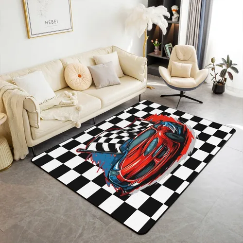 Vista 18 de Erosebridal Alfombras Deportivas de Área para Niños 1.49 m x 1 m, Alfombra Antideslizante de Béisbol, Fútbol, Baloncesto, Alfombra Deportiva