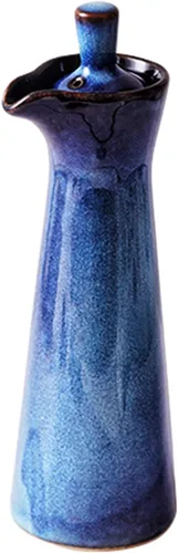 Vista 9 de Botella dispensadora de cerámica de aceite de oliva, adecuada para almacenamiento de aceite, vinagre, salsa de soja, 120ml / 4oz - Beige