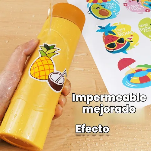 Vista 3 de Lzerking Papel adhesivo de vinilo imprimible mate, 60 hojas, blanco impermeable Sticker Paper for Inkjet & Laser Printers, 8.5" x 11" for DIY