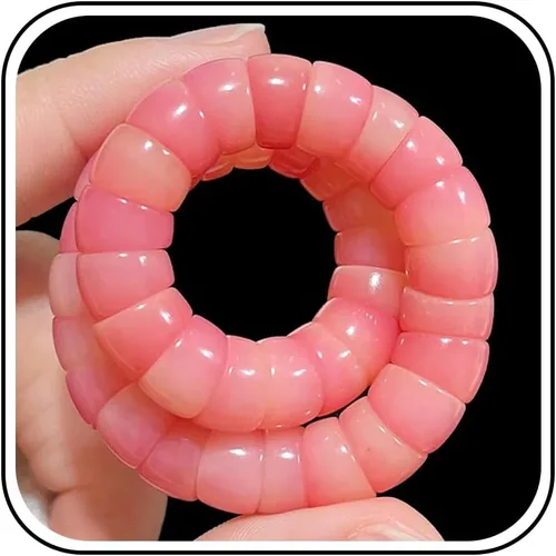 Vista 13 de Mudi - Pulsera para mujer con cuentas de semillas Bodhi naturales, pulsera elástica Zen Fidget alivia la ansiedad y el estrés