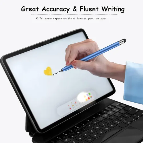 Vista 8 de Digiroot - Lápiz capacitivo para pantalla táctil, 4 lápices capacitivos para iPad, alta sensibilidad y precisión, apto para iPhone/iPad Pro/tabletas
