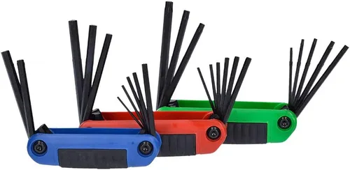 Vista 5 de Urrea 49824 Juego de llaves hexagonales plegables con 3 fundas