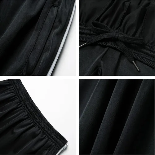 Vista 4 de AIFARLD Pantalones rasgados para hombre con cremalleras laterales y bolsillos para baloncesto, rodillapierna, poscirugía