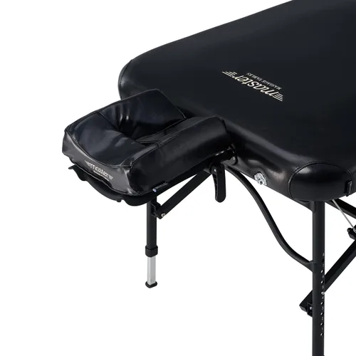 Vista 4 de Master Massage Stratomaster Mesa de masaje portátil ultraligera, negra, 30 pulgadas