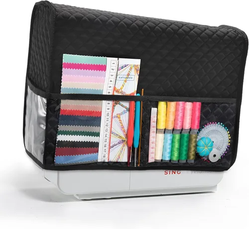 Vista 9 de BAGSFY Estuche grande para transportar máquina de coser, bolsa para máquina de coser, bolsa de viaje compatible con Brother, Singer, Bernina