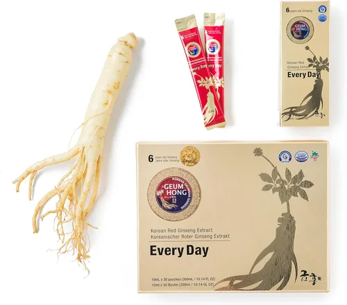 Vista 3 de Extracto de ginseng rojo coreano Panax para todos los días, extracto extra fuerte de alta potencia. Sistema inmunológico, promueve la salud mental