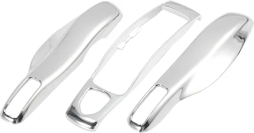 Vista 8 de X AUTOHAUX Carcasa de plástico galvanizada para llave de coche en tono dorado para Porsche Cayenne Panamera Macan