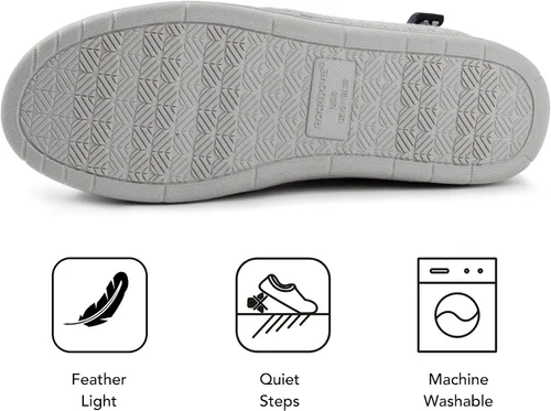 Vista 6 de RockDove Pantuflas con capucha de dos tonos para mujer con plantilla extraíble