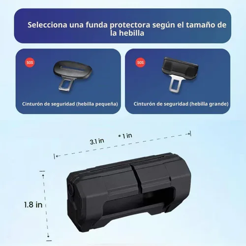 Vista 2 de Funda universal para clips de cinturón de seguridad para automóvil