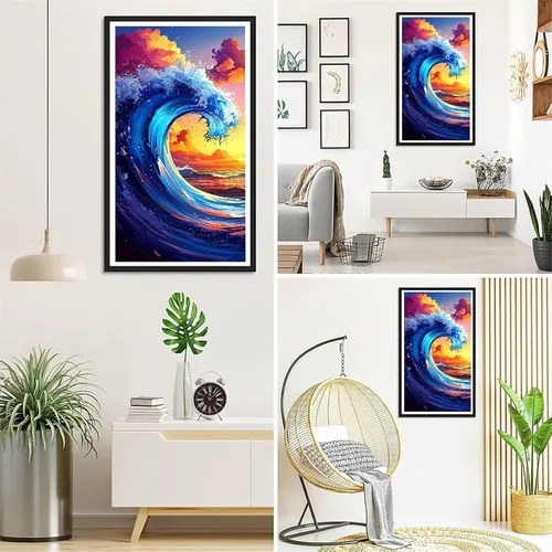 Vista 3 de Cloud Waves Diamond Painting Kits for Adults Beginners, 5D Full Drill Diamond Art Kits Gem Art for Home Wall Decor, Rhinestone Embroidery Crafts