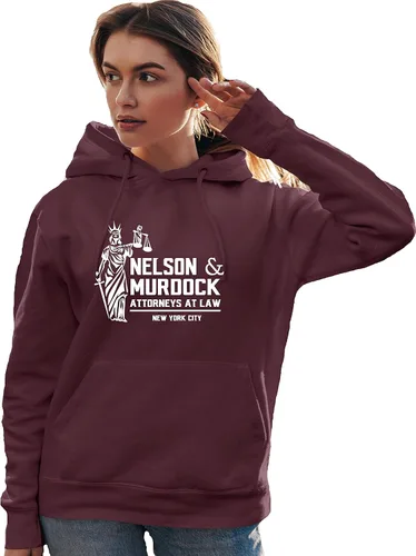 Vista 2 de Go All Out Nelson And Murdock Attorneys At Law - Sudadera con capucha para hombre y mujer