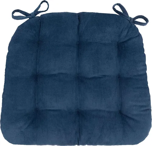 Vista 17 de Barnett Home Decor Almohadillas para silla de comedor con lazos - Bethanne Azul Floral Tamaño Mediano 16.5 x 18 - Cojines para silla Windsor