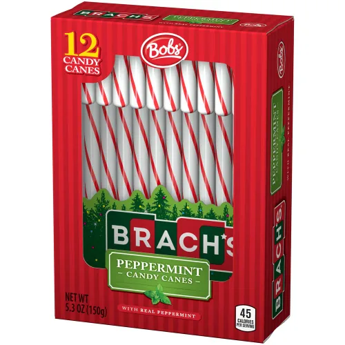Vista 8 de Brach's Bastones de caramelo de menta rojos y blancos, 12