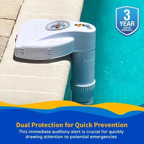 Vista 4 de Blue Wave NA4212 Poolwatch - Sistema de alarma para piscina, color blanco