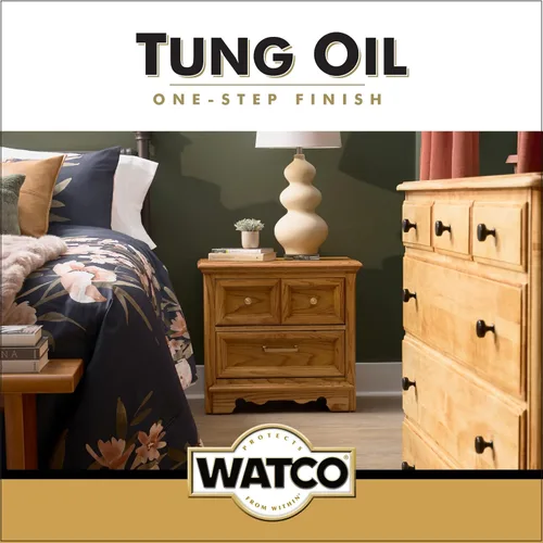 Vista 4 de Watco Tung Oil - Aerosol para acabado de madera, 11.25 onzas